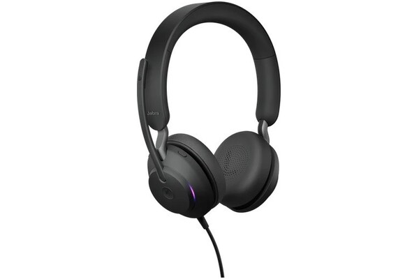 Słuchawki Jabra Evolve 2 40 MS Nauszne Przewodowe czarny