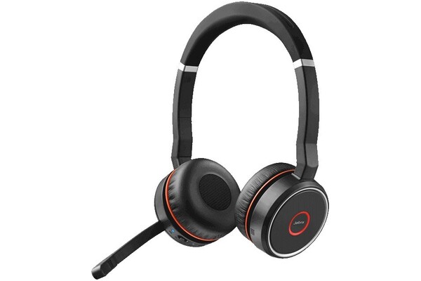 Słuchawki Jabra Evolve 75 MS Nauszne Bezprzewodowe czarny