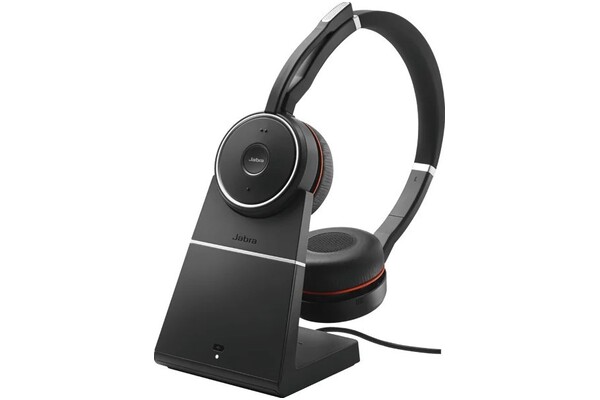 Słuchawki Jabra Evolve 75 UC Nauszne Bezprzewodowe czarny