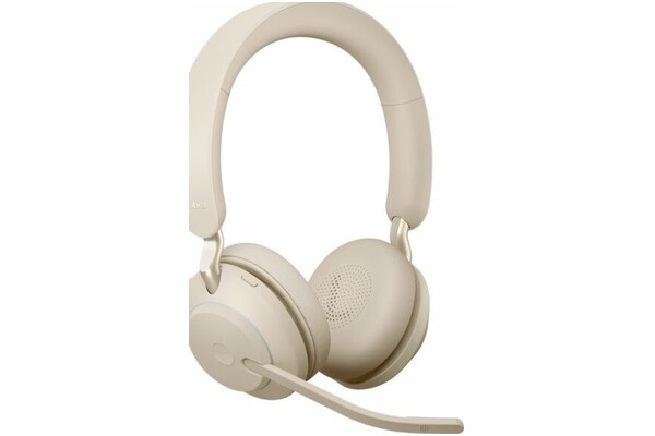 Słuchawki Jabra Evolve 2 65 MS Nauszne Bezprzewodowe beżowy