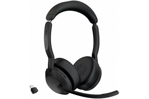 Słuchawki Jabra Evolve 2 55 MS Nauszne Bezprzewodowe czarny