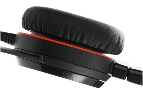 Słuchawki Jabra Evolve 2 30 HS Nauszne Przewodowe czarno-czerwony