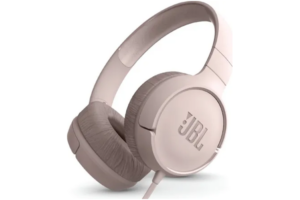 Słuchawki JBL T500 Nauszne Przewodowe różowy