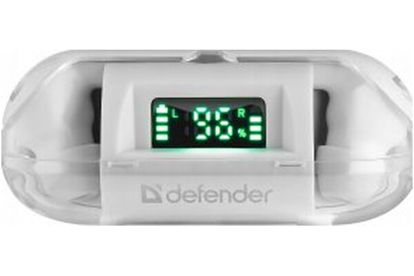 Słuchawki DEFENDER Twins 916 Dokanałowe Bezprzewodowe biały