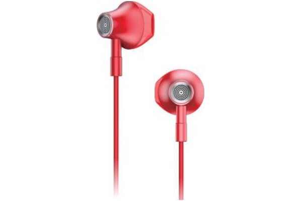 Słuchawki Lenovo HF140 Douszne Przewodowe czerwony