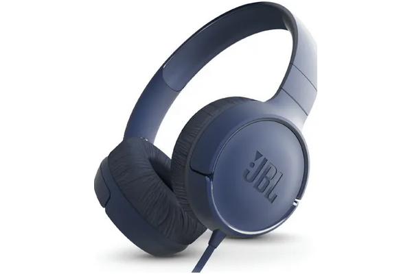 Słuchawki JBL T500 Nauszne Przewodowe niebieski