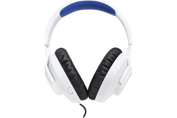 Słuchawki JBL Quantum 100 Nauszne Przewodowe Biało-niebieski
