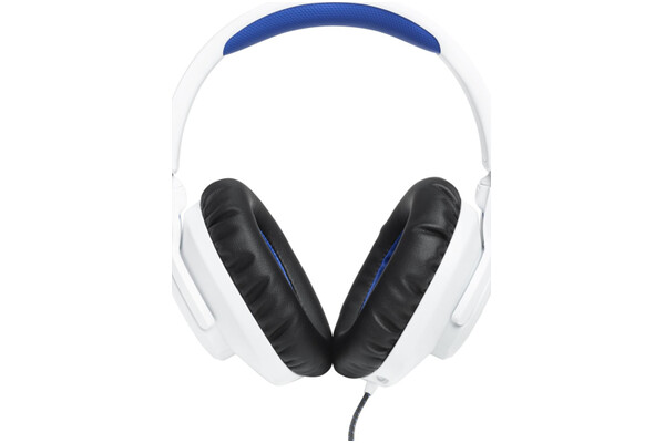 Słuchawki JBL Quantum 100 Nauszne Przewodowe Biało-niebieski