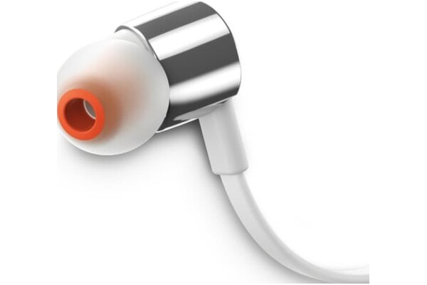 Słuchawki JBL T210 Dokanałowe Przewodowe biało-srebrny