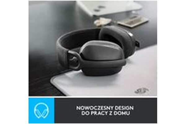 Słuchawki Logitech Zone Vibe 100 Nauszne Bezprzewodowe grafitowy