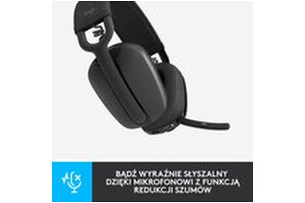 Słuchawki Logitech Zone Vibe 100 Nauszne Bezprzewodowe grafitowy
