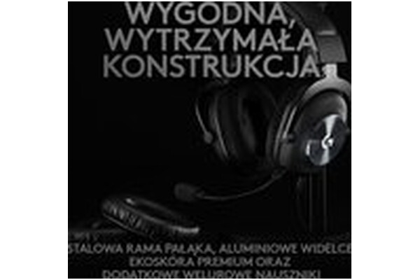 Słuchawki Logitech G Pro X Nauszne Przewodowe czarny