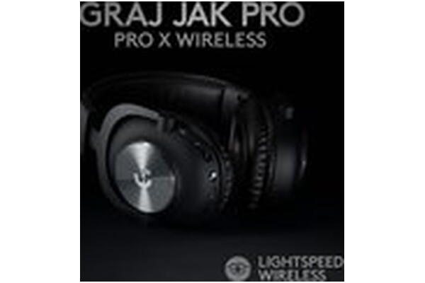 Słuchawki Logitech G Pro X Lightspeed Nauszne Bezprzewodowe czarny