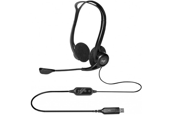 Słuchawki Logitech PC960 Nauszne Przewodowe czarny