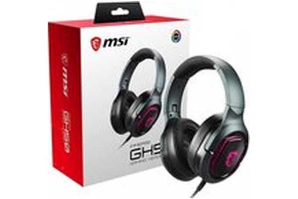Słuchawki MSI GH50 Immerse Nauszne Przewodowe czarny