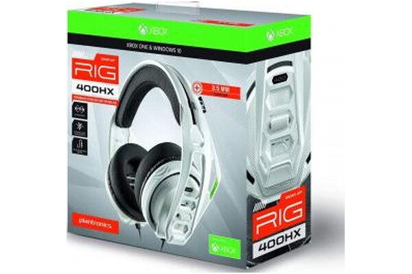 Słuchawki Plantronics RIG 400HX Nauszne Przewodowe biały