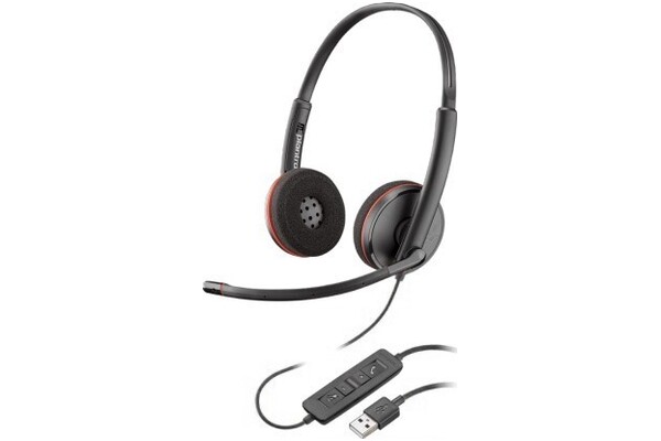 Słuchawki Plantronics BLACKWIRE 3220 Nauszne Przewodowe czarny