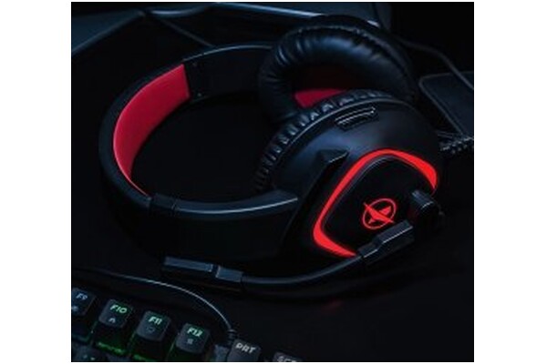 Słuchawki Niceboy Oryx X300 Nauszne Przewodowe czerwony
