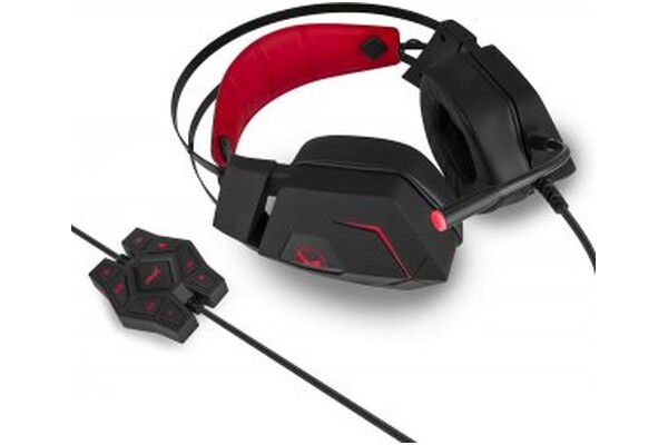 Słuchawki Niceboy Oryx X600 Nauszne Przewodowe czerwony