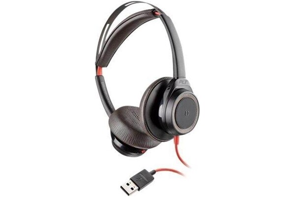 Słuchawki Poly BLACKWIRE 7225 Nauszne Przewodowe czarny