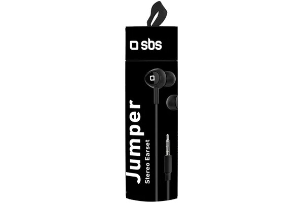 Słuchawki SBS Jumper In-Ear Dokanałowe Przewodowe czarny