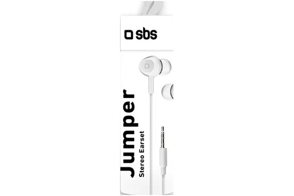 Słuchawki SBS Jumper In-Ear Dokanałowe Przewodowe biały