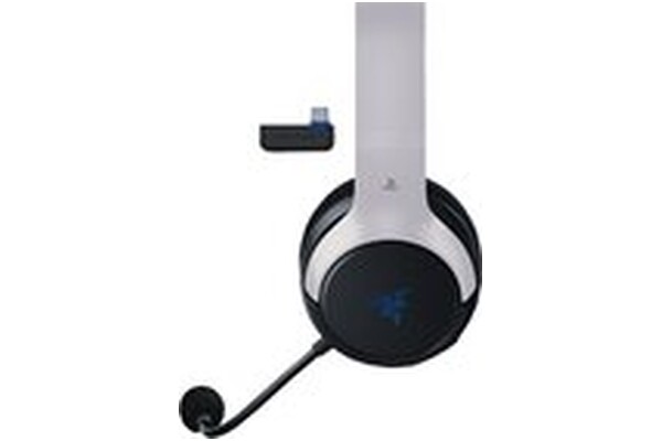 Słuchawki Razer Kaira PlayStation Nauszne Bezprzewodowe czarno-biały