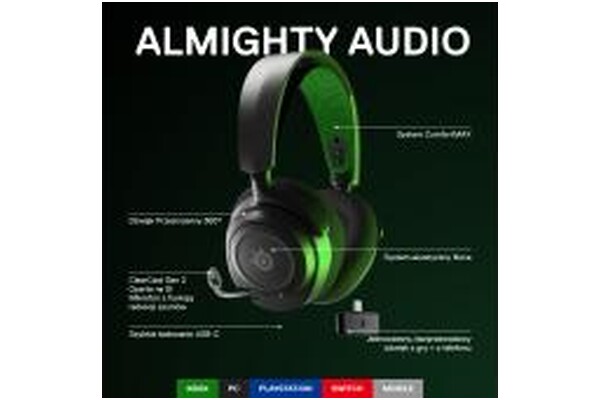 Słuchawki SteelSeries Arctis Nova 7X Nauszne Bezprzewodowe