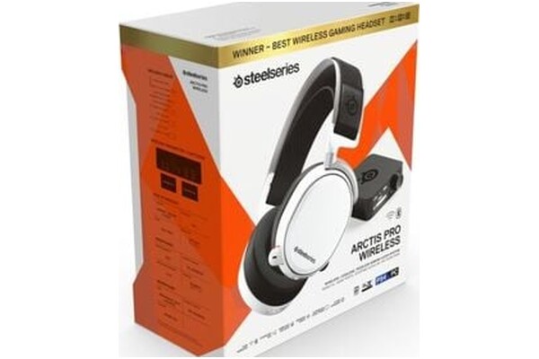 Słuchawki SteelSeries Arctis Pro Nauszne Bezprzewodowe biały