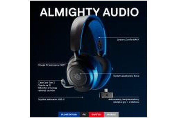 Słuchawki SteelSeries Arctis Nova 7P Nauszne Bezprzewodowe