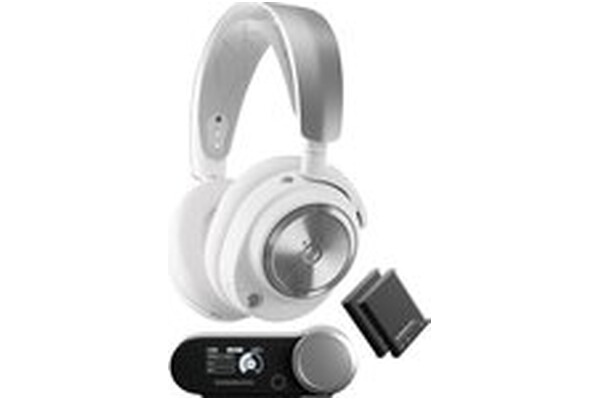 Słuchawki SteelSeries Arctis Pro Nova Nauszne Bezprzewodowe biały