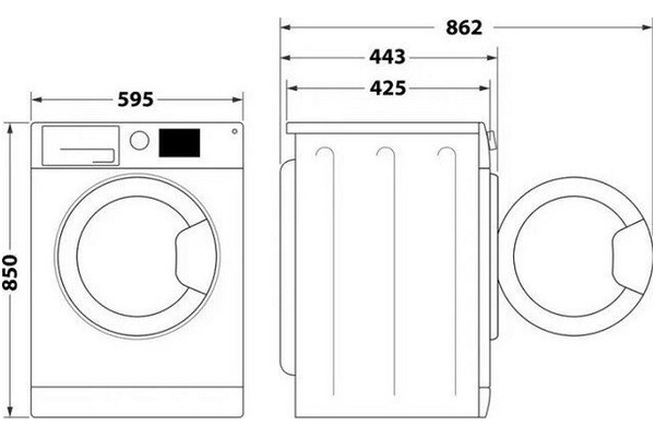 Pralka INDESIT MTWSE61294WKEE 6kg 1200obr./min