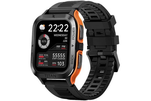 Smartwatch MaxCom FW67 Fit Titan Pro 1.85" czarno-pomarańczowy