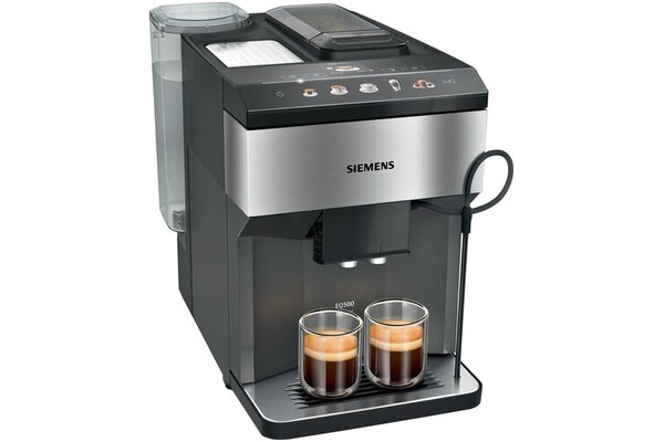 Ekspres Siemens EQ.500 TP517R03 automatyczny czarno-srebrny