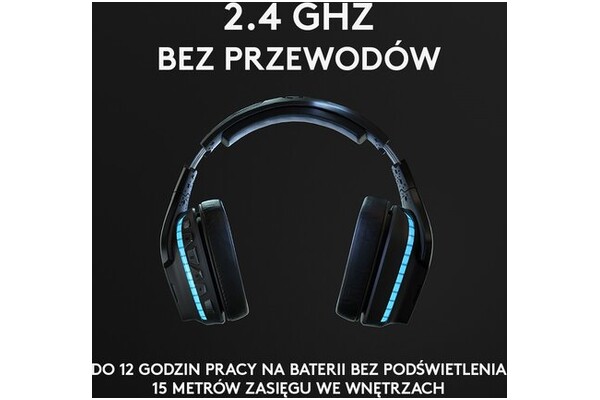 Słuchawki Logitech G935 Nauszne Przewodowe czarno-niebieski
