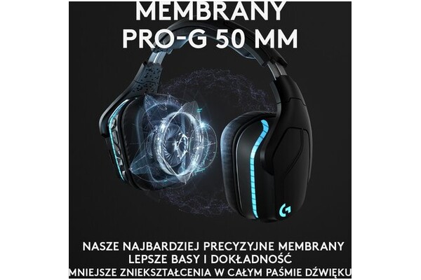 Słuchawki Logitech G935 Nauszne Przewodowe czarno-niebieski
