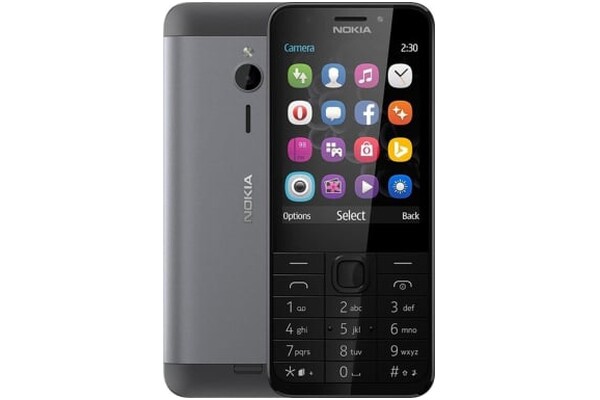 Smartfon NOKIA 230 czarny 2.8" poniżej 0.1GB/poniżej 0.5GB