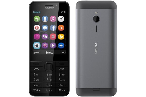 Smartfon NOKIA 230 czarny 2.8" poniżej 0.1GB/poniżej 0.5GB