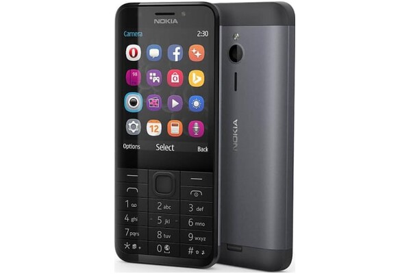 Smartfon NOKIA 230 czarny 2.8" poniżej 0.1GB/poniżej 0.5GB