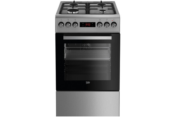 Kuchnia Beko FSM52331DW płyta gazowa, piekarnik elektryczny