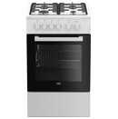 Kuchnia Beko FSS52020DW płyta gazowa, piekarnik elektryczny