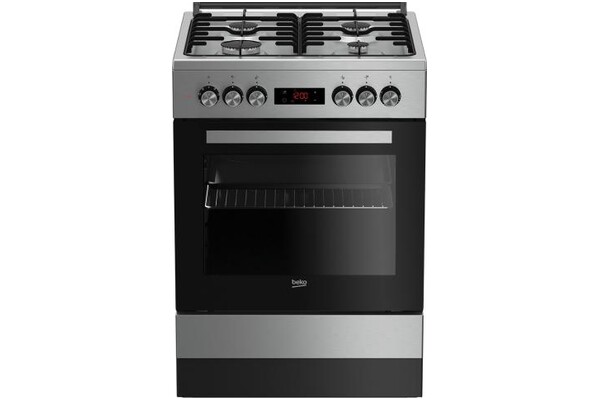Kuchnia Beko FSE62320DX płyta gazowa, piekarnik elektryczny