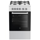 Kuchnia Beko FSE52020DWD płyta gazowa, piekarnik elektryczny