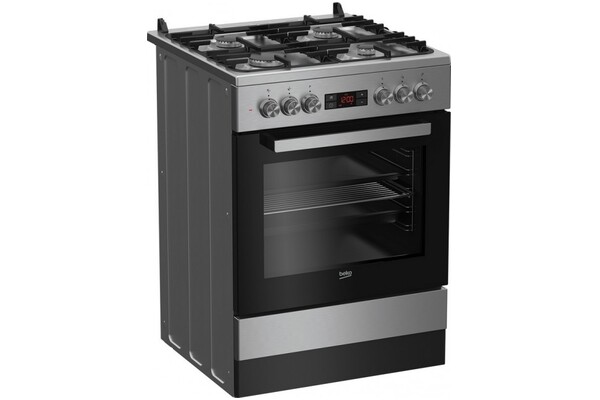 Kuchnia Beko FSM62332DXT płyta gazowa, piekarnik elektryczny