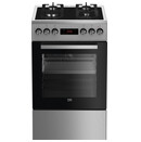 Kuchnia Beko FSMT55330DXDS płyta gazowa, piekarnik elektryczny
