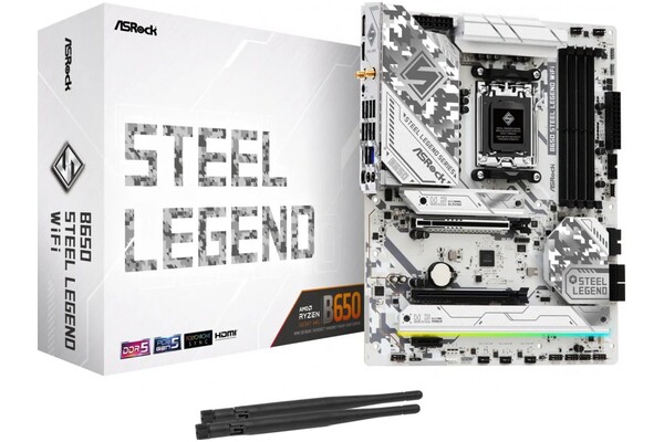 Płyta główna ASrock B650 Steel Legend WiFi Socket AM5 AMD B650 DDR5 ATX