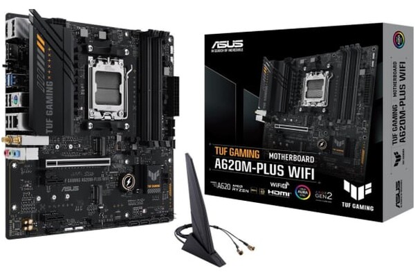 Płyta główna ASUS A620M Plus TUF Gaming WiFi Socket AM5 AMD A620 DDR5 miniATX