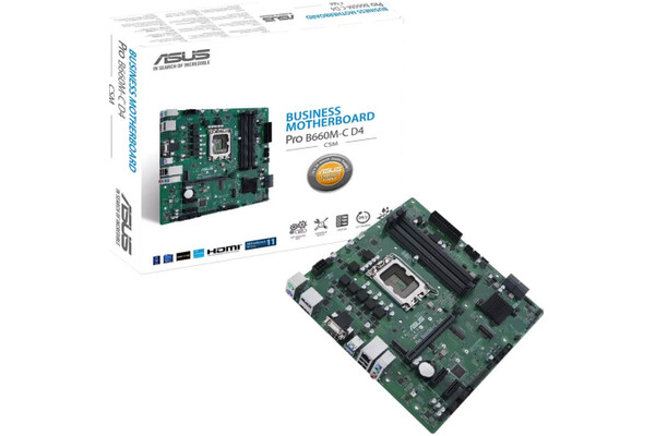 Płyta główna ASUS B660M-C Pro D4 Socket 1700 Intel B660 DDR4 miniATX