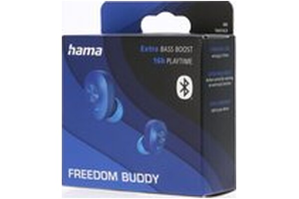 Słuchawki Hama Freedom Buddy Dokanałowe Przewodowe niebieski