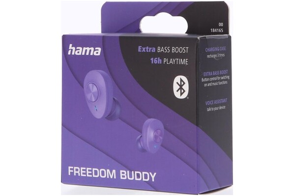 Słuchawki Hama Freedom Buddy Dokanałowe Przewodowe fioletowy